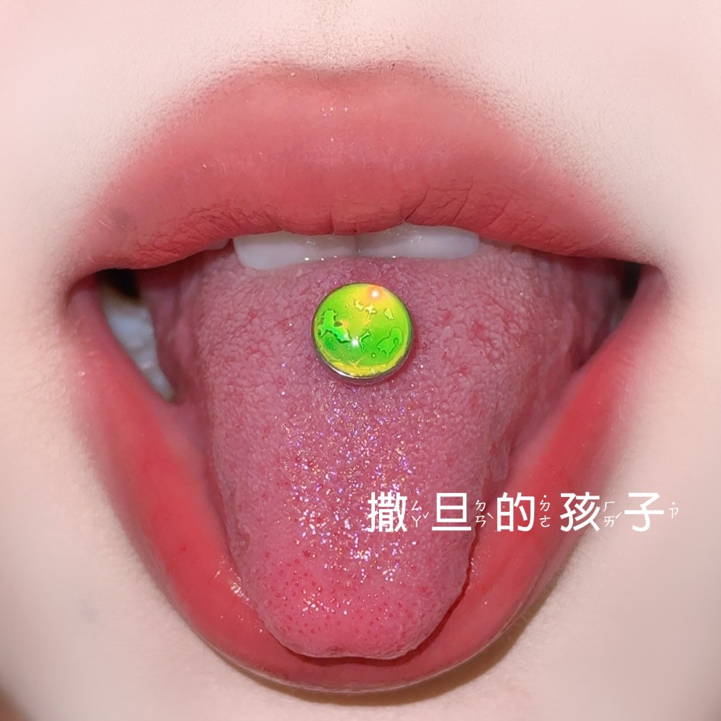 Satan's Child Tongue Ring Basic Formula Hot Girl Tongue Barbell Stainless Steel Tongue Piercing - Image 2
