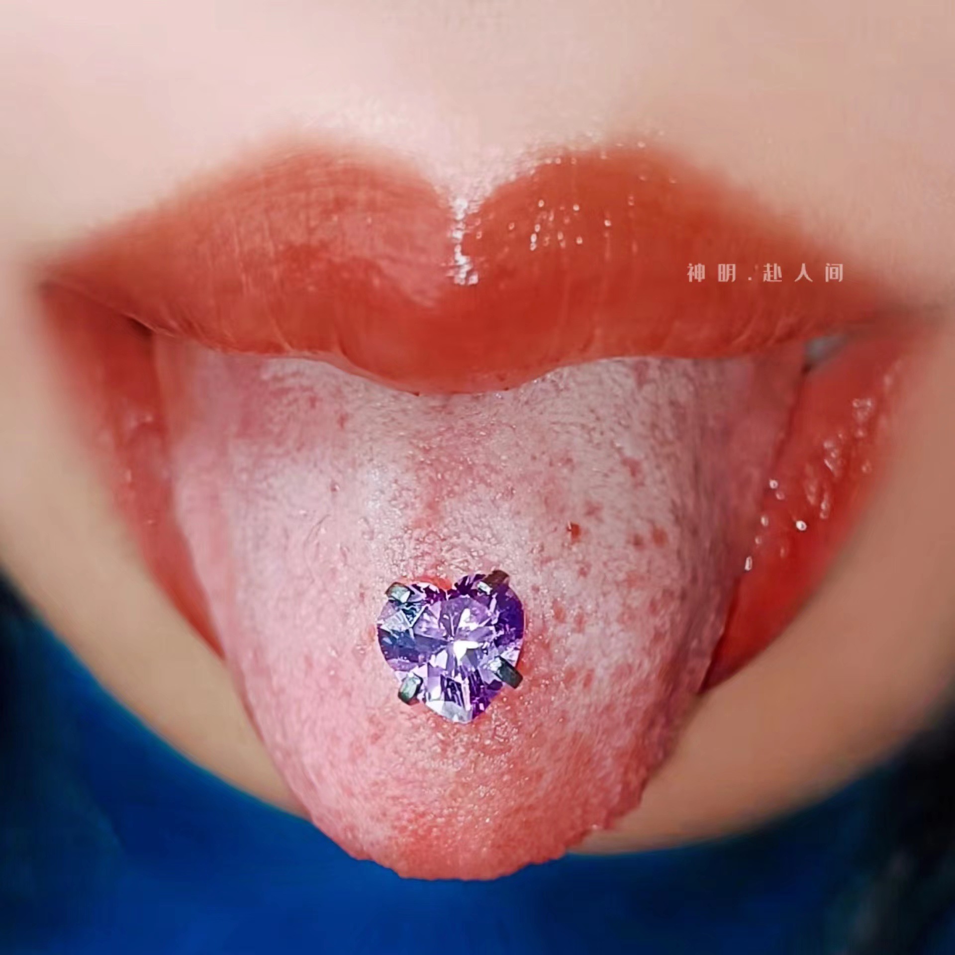 Red 12mm Barbell Tongue Ring, 316L Surgical Steel, External Thread, Wholesale Tongue Piercing Jewelry - Image 4