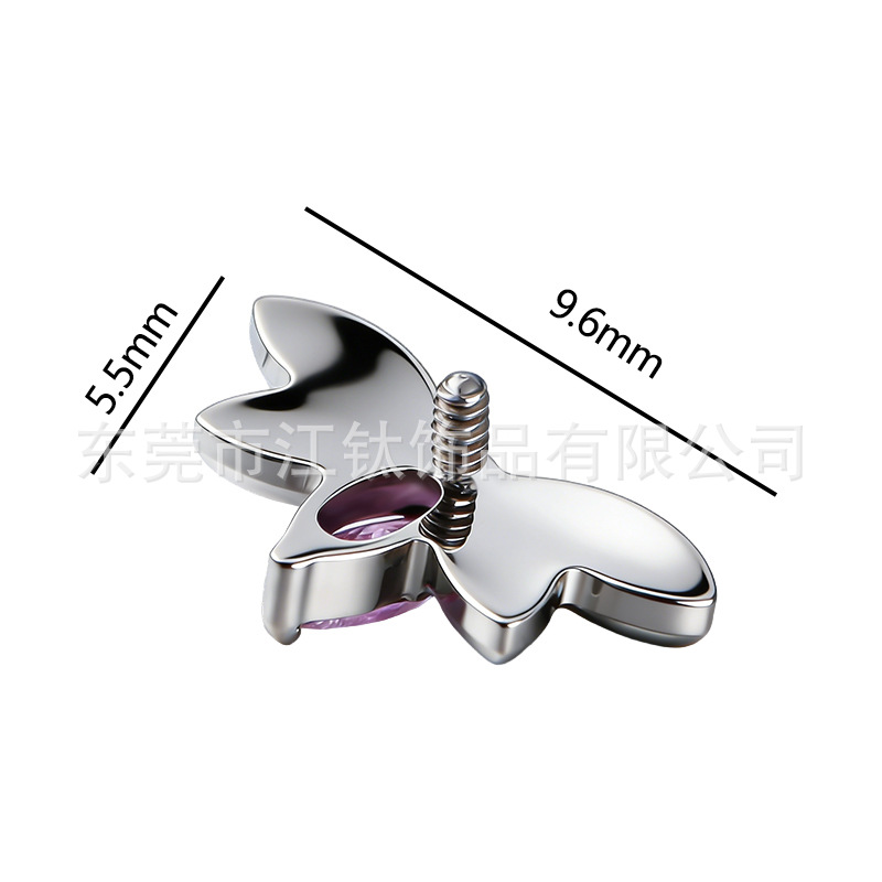 G23 Titanium Alloy Lotus Flower Fan-Shaped Marquise Zircon Ear Cartilage Stud Earring for Women Men - Image 2
