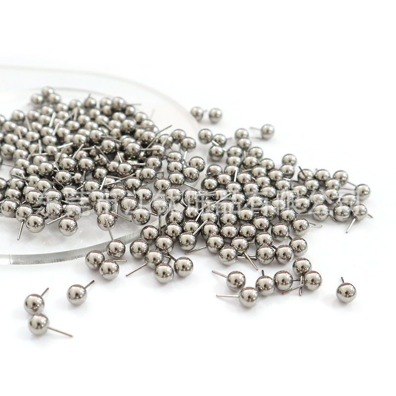 F136 Titanium Ear Stud Pin Ball Plug-In Ear Bone Nails Body Piercing Jewelry G23 Titanium Alloy - Image 3