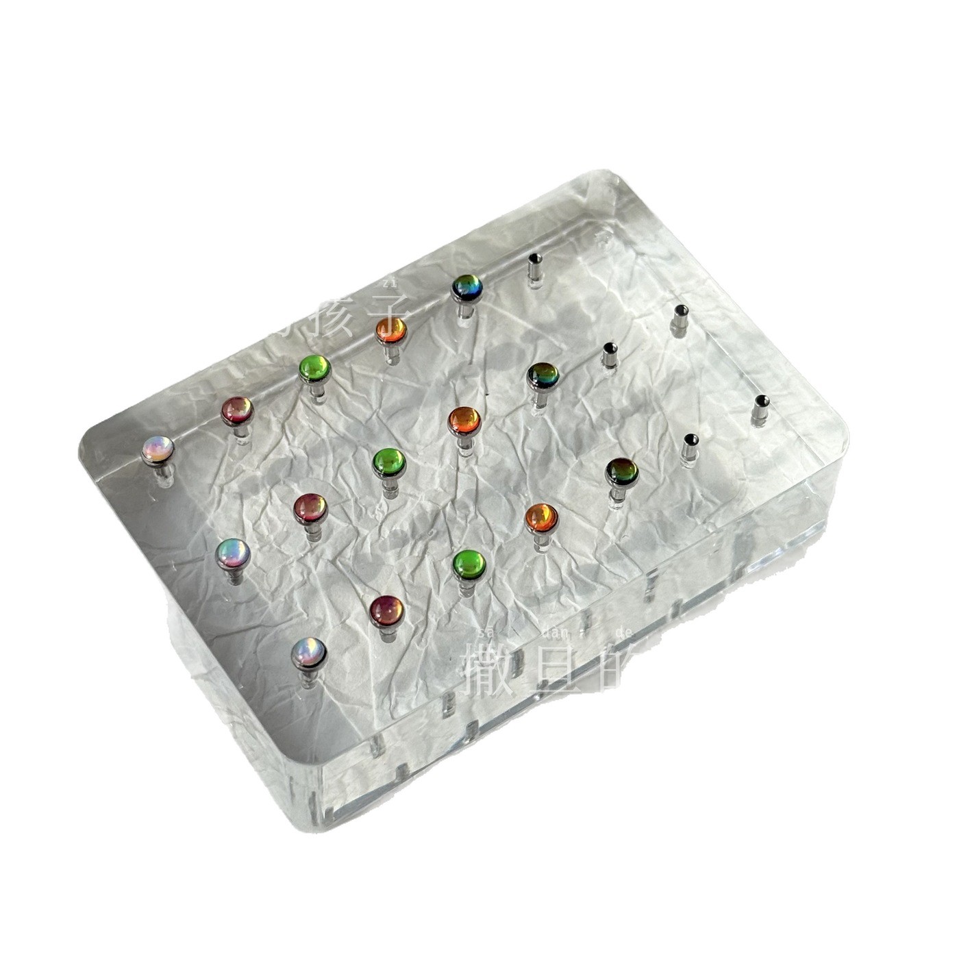 Satan's Child F136 Titanium Alloy Tongue Piercing - Polarized Flash Internally Threaded Tongue Barbell for Drinking - Image 5