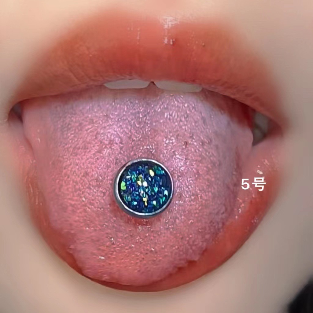 Tongue Piercing Barbell Stainless Steel Externally Threaded Tongue Ring Niche Hot Girl Punk Jewelry Wholesale - Image 4