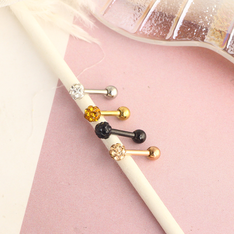 European American Simple Auricle Fashion Earrings All-Match Ear Bone Women's Ear Jewelry Titanium Steel Ear Needle Earrings Cartilage - Image 3