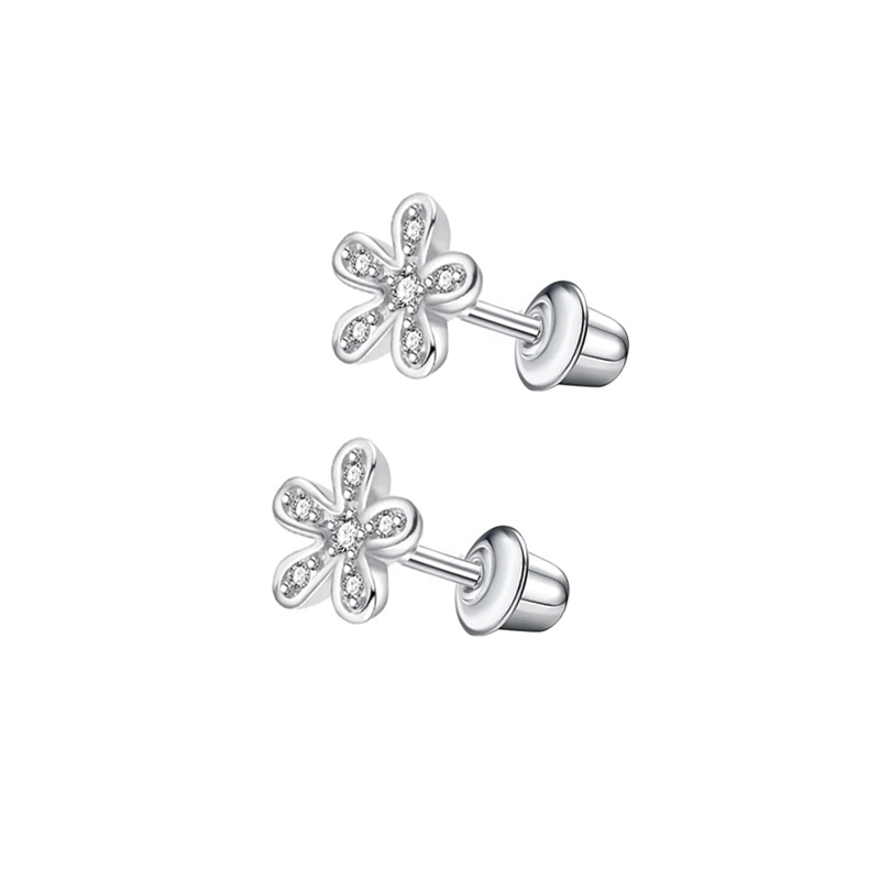 Stainless Steel Micro Inlaid Zircon Star Butterfly Ear Bone Nail Thread Fashion Ear Stud Earrings Set - Image 4