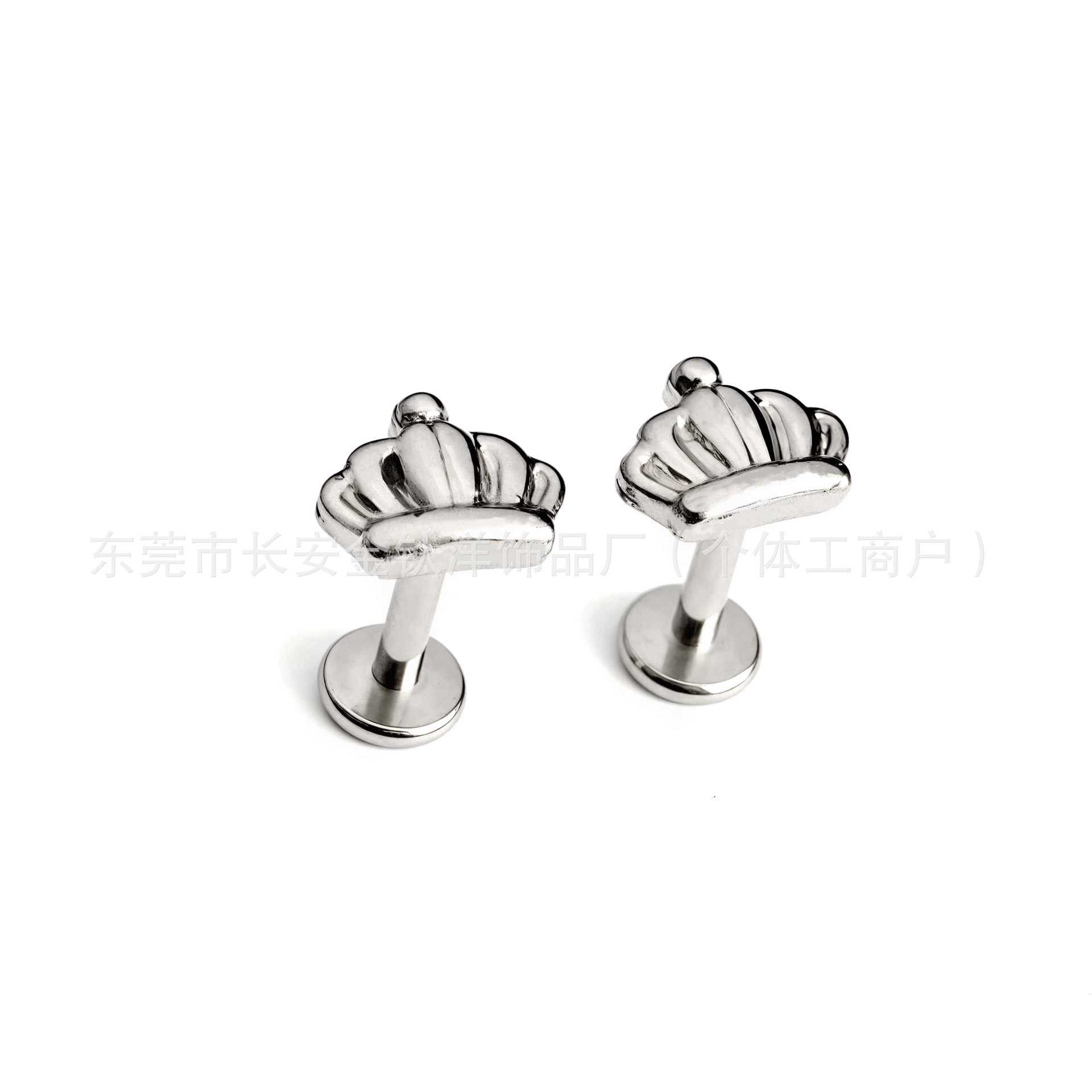 F136 Titanium Smooth Crown Internal Thread Earrings Nose Nails Lip Nails - Body Piercing Jewelry - Image 2