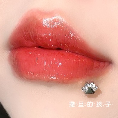 Satan's Child Cat Claw 18K Gold PVD Lip Labret Stud 12mm 1.2mm Blue Zircon Crystal Cute Lip Piercing Jewelry - Image 2