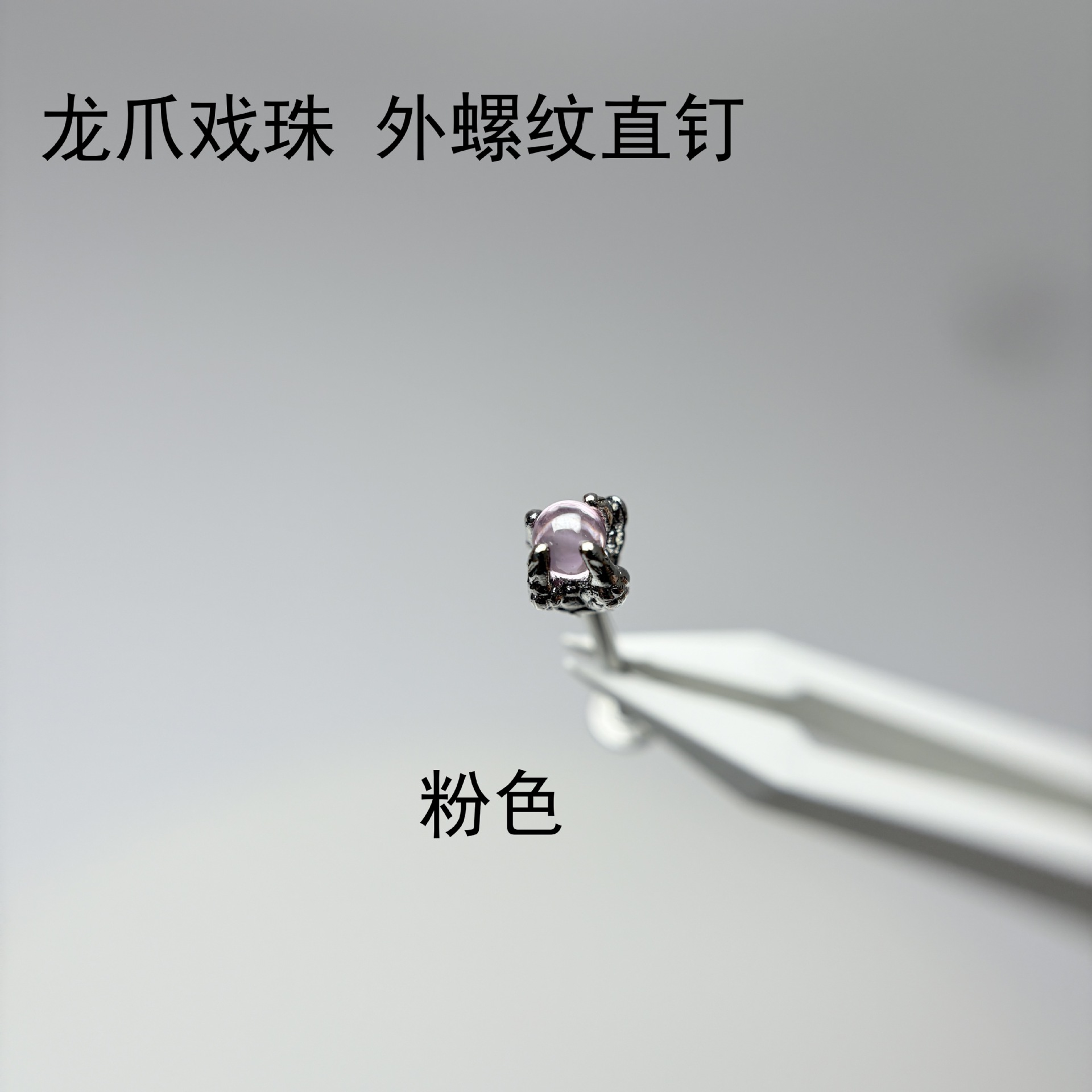 4-Color Dragon Claw Lip Piercing Labret Stud 16G 316L Surgical Steel External Thread Straight Nail Body Jewelry - Image 3