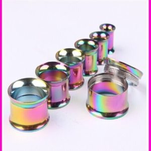 Stainless Steel Internally Threaded Color Avatar Ear Expander Ear Plugs 20mm