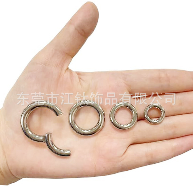 G23 Titanium Large Diameter Seamless Septum Ring - ASTM F136 Polished Nose Hoop for Men and Women - Image 3