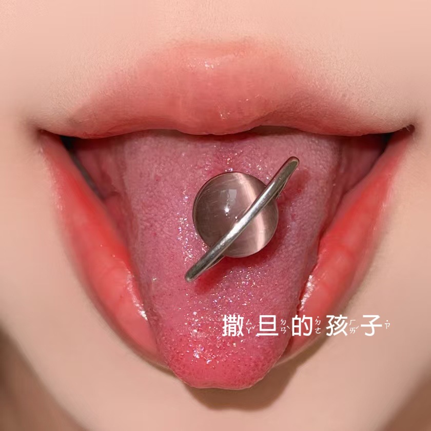 Satan's Child Trainee Cupid Tongue Spike 316L Surgical Steel Tongue Barbell Piercing Jewelry - Image 3