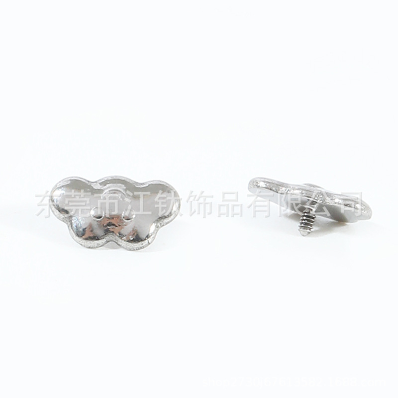 G23 Titanium Cloud Ear Nail Lip Nail ASTM F136 Implant Pole Body Piercing Jewelry Cartilage Ear Bone Stud - Image 2