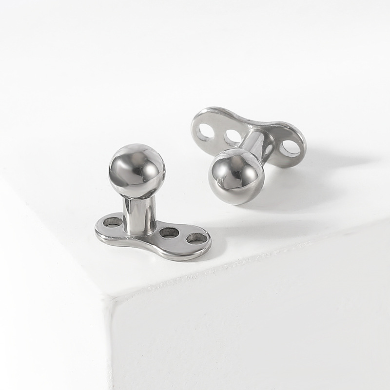 G23 Titanium Round Head Clavicle Piercing Nail Microdermal Surface Anchor Body Jewelry - Image 3