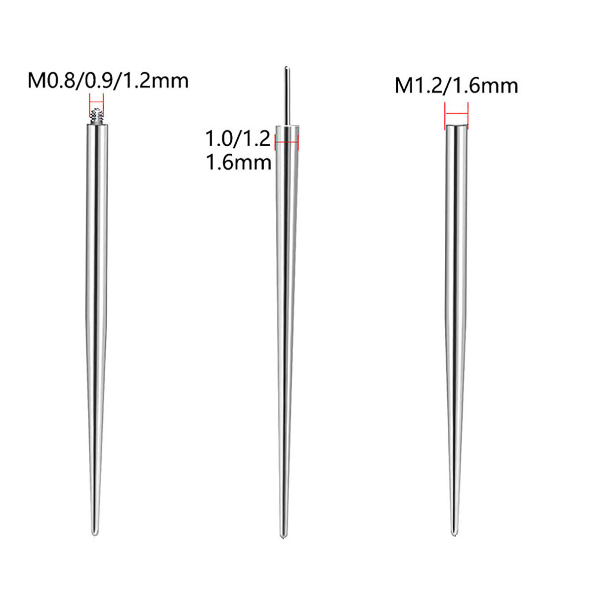 G23 Titanium Guide Needle Internal External Thread Straight Plug-In Piercing Tool F136 Alloy Rod - Image 4