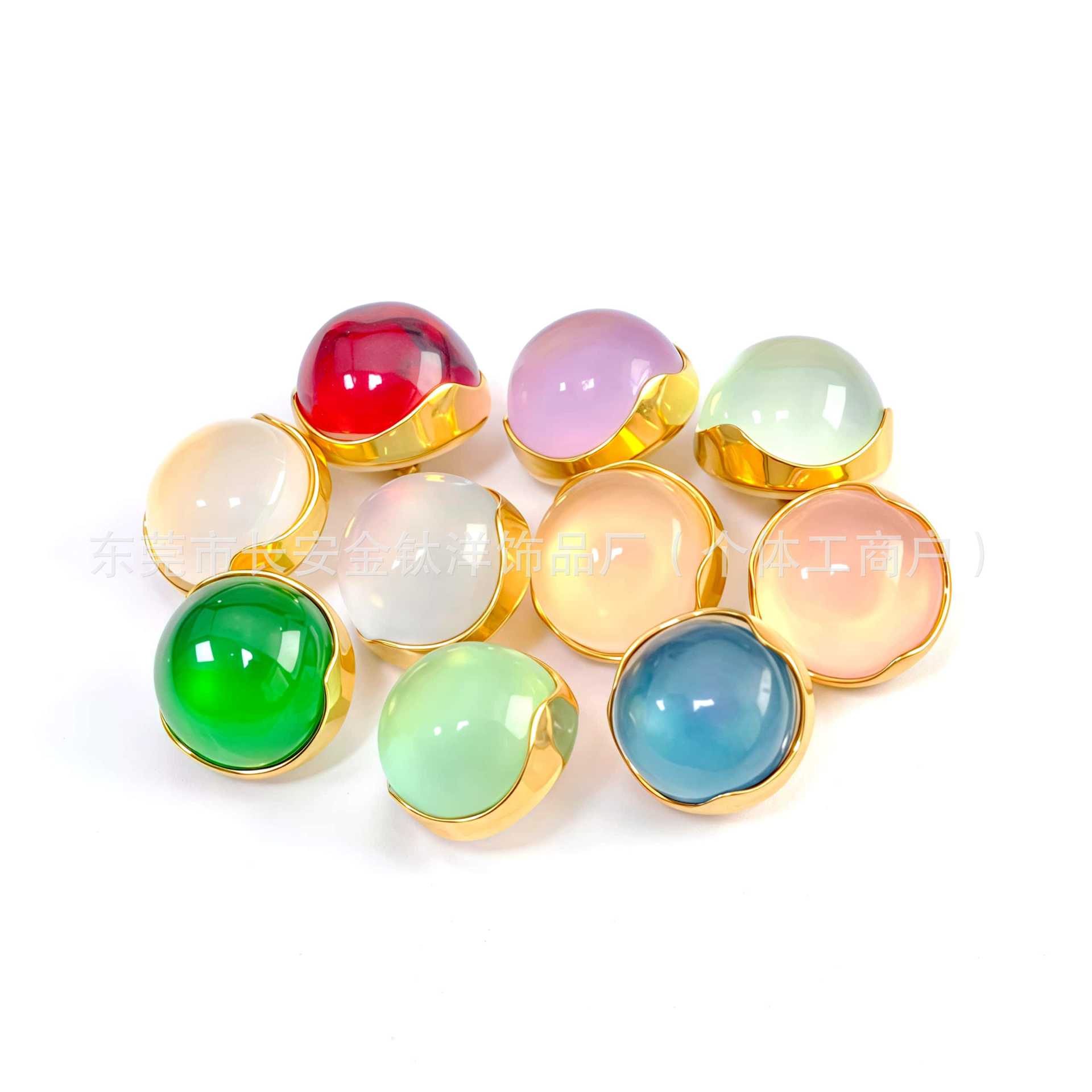 ASTM F136 Titanium 18K Gold Plated Wavy Edge Cat's Eye Stone Earring Labret Stud Lip Nose Nail Piercing Jewelry - Image 5