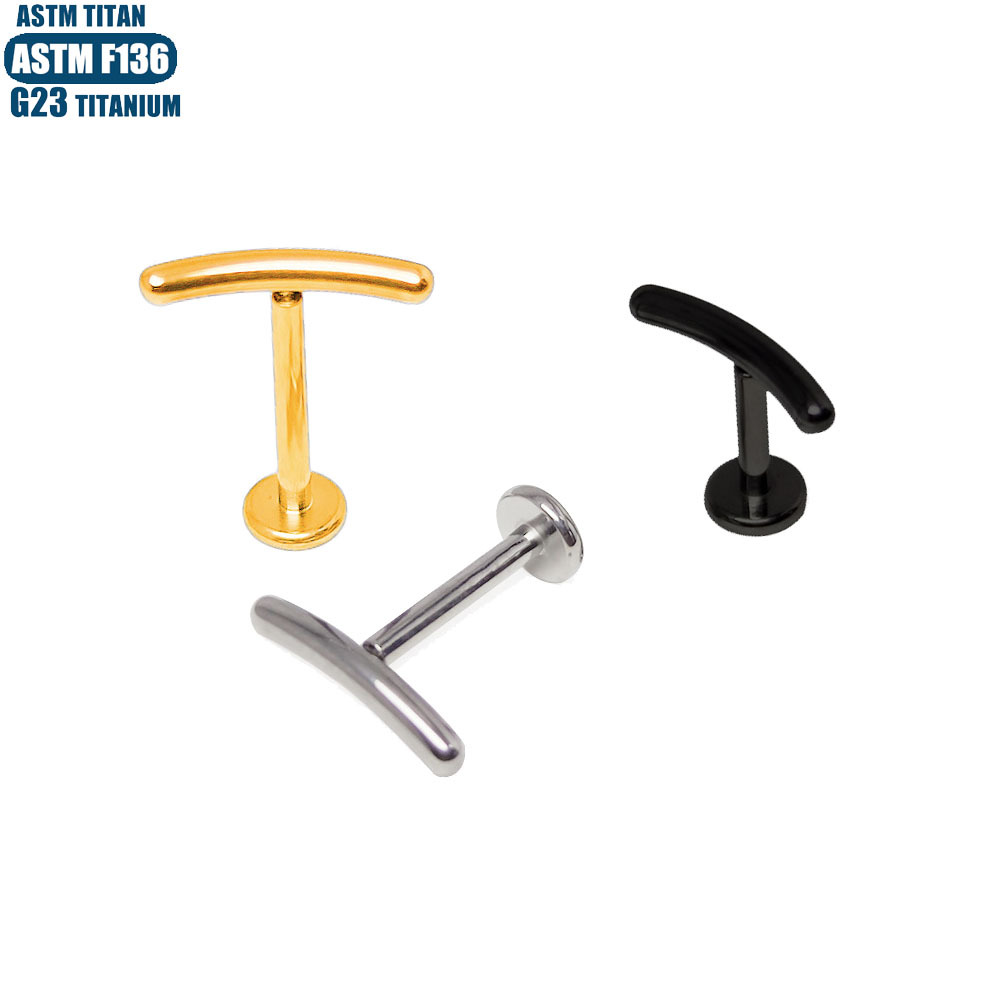 F136 Titanium Alloy Smiley Face Lip Ring 16G Internally Threaded Lip Hoop Cartilage Earring Black - Image 2