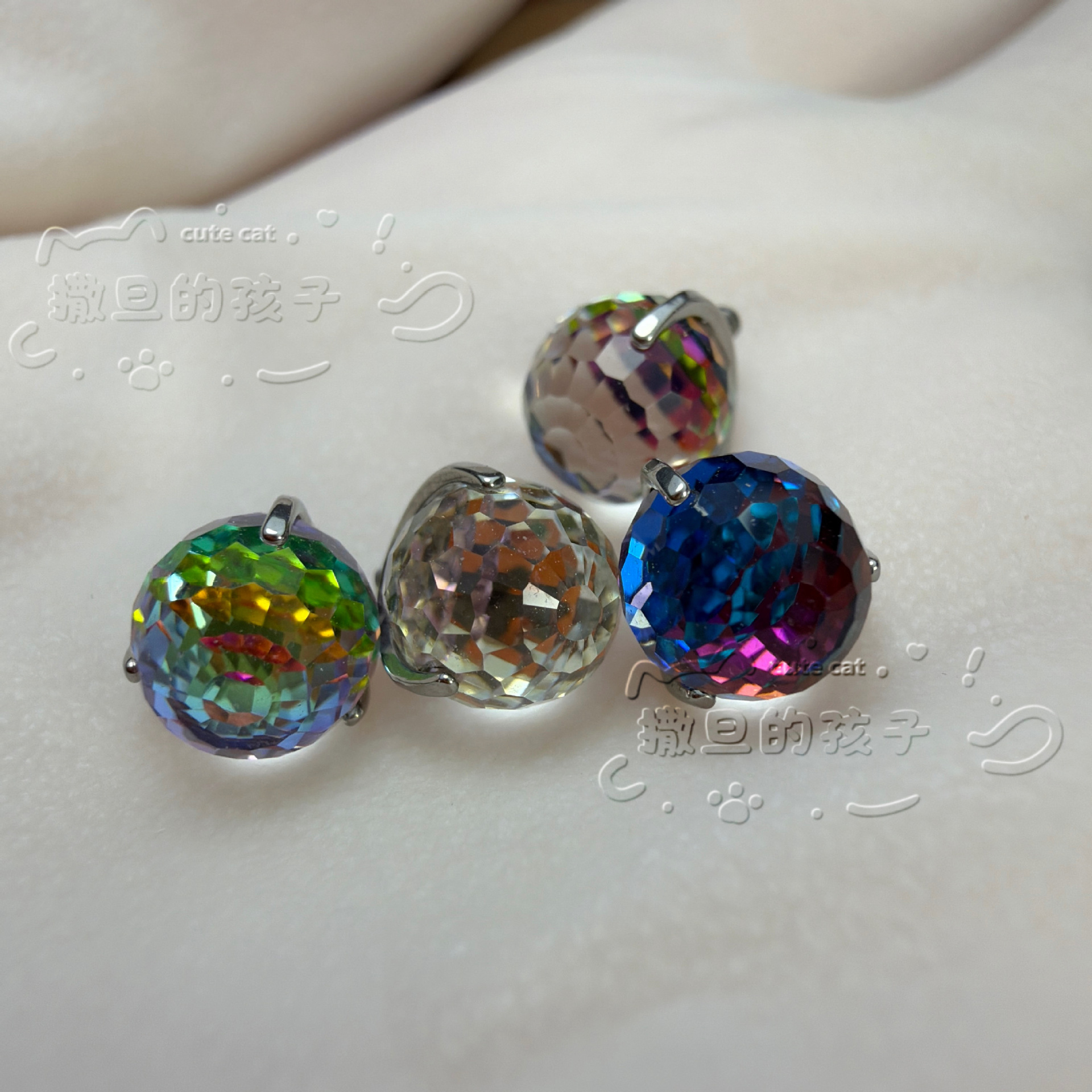 Satan's Child Miss Fu F136 Titanium Tongue Piercing Ball Tongue Ring - Gradient Red, 16mm Bar, Sparkling - Image 3