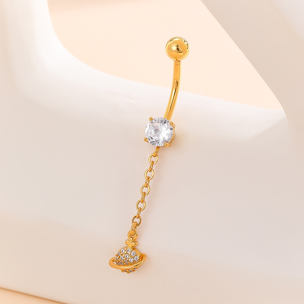 European American Spider Belly Ring CZ Zircon Navel Ornament Stainless Steel Navel Piercing Jewelry - Image 3