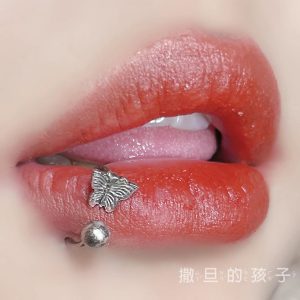 16G Titanium Steel C Ring Butterfly Lip Ring Lip Piercing Jewelry Wholesale Sweet Cool Style