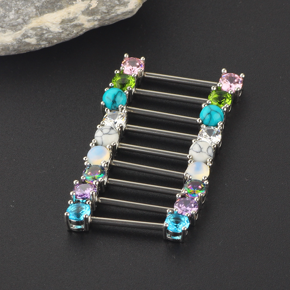 Gold Nipple Rings 16mm Stainless Steel Breast Nails Body Piercing Earrings Geometric Style - Image 3