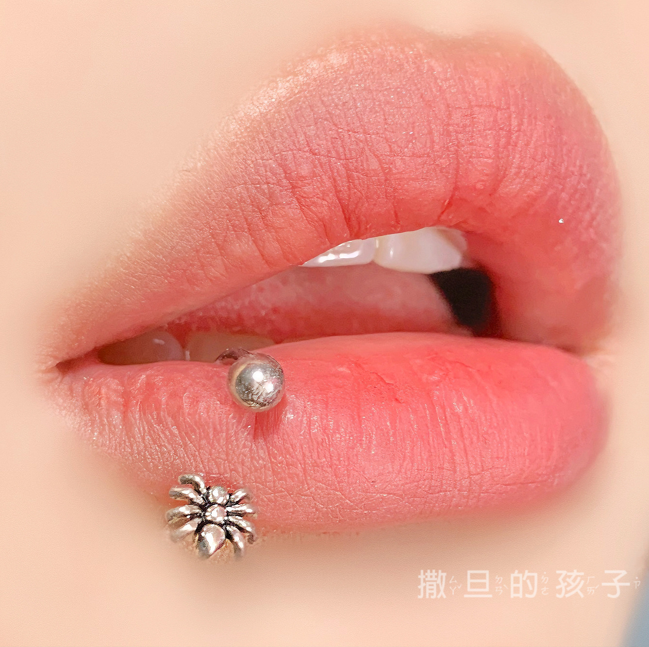 Spider Lip Ring Horseshoe Hoop 12mm 1.2mm External Thread Steel Lip Piercing Jewelry - Image 3