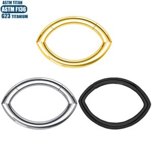 Black Titanium Alloy Nose Ring Earring Cartilage Hoop Unisex Piercing Jewelry Round Shape 1.2x10mm