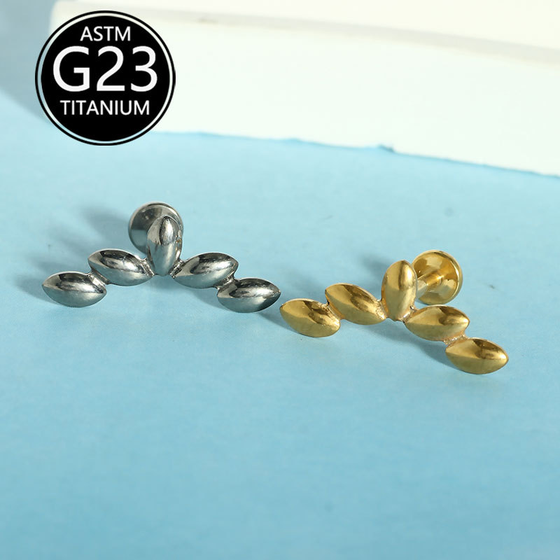 G23 Titanium Flat Back Earrings 16G Labret Studs for Ear Cartilage Lip Piercing Unisex - Image 4