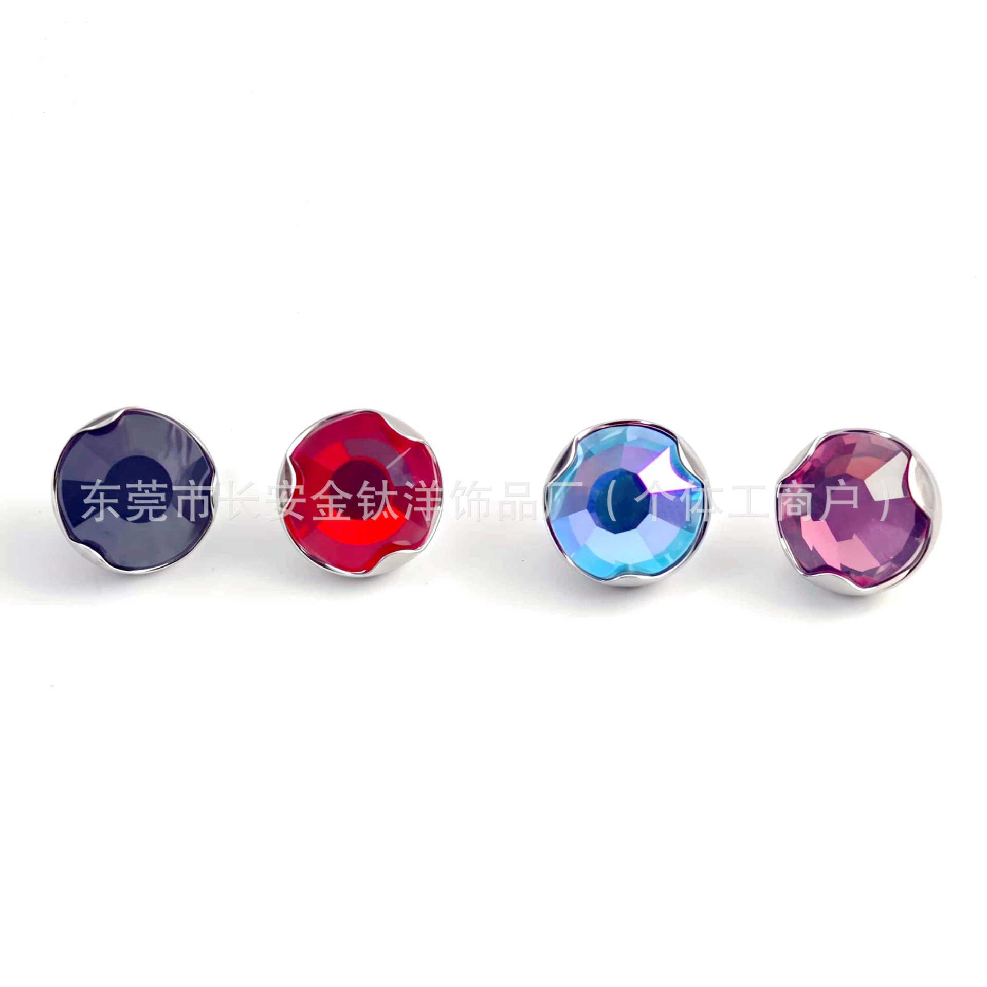 F136 Titanium Wave Bezel CZ Lip Ear Navel Piercing Jewelry 1.2x4mm - Image 2