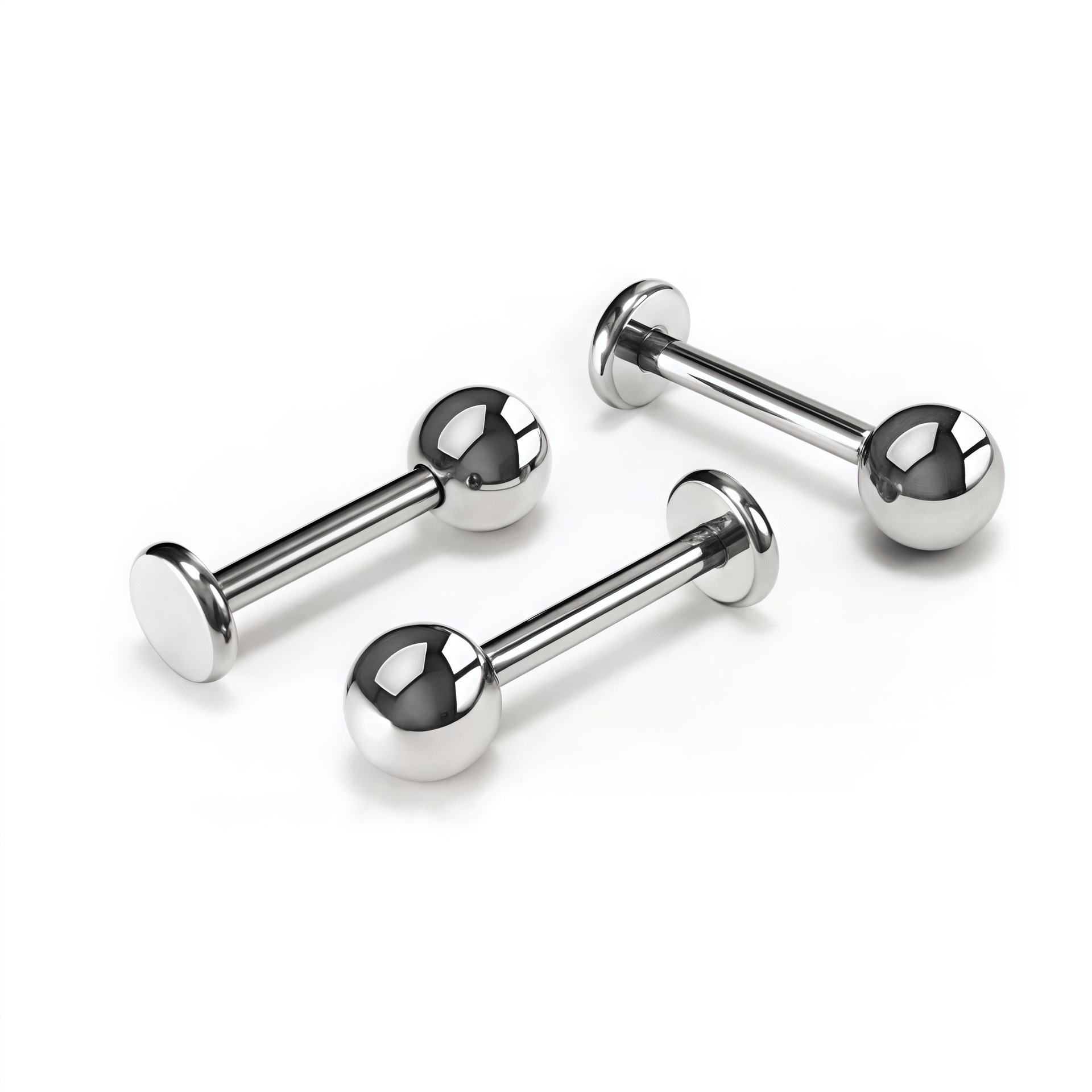 F136 Titanium Pin-Type Round Ball Lip Stud Earrings Nose Stud Ear Bone Stud Body Piercing Jewelry - Image 5