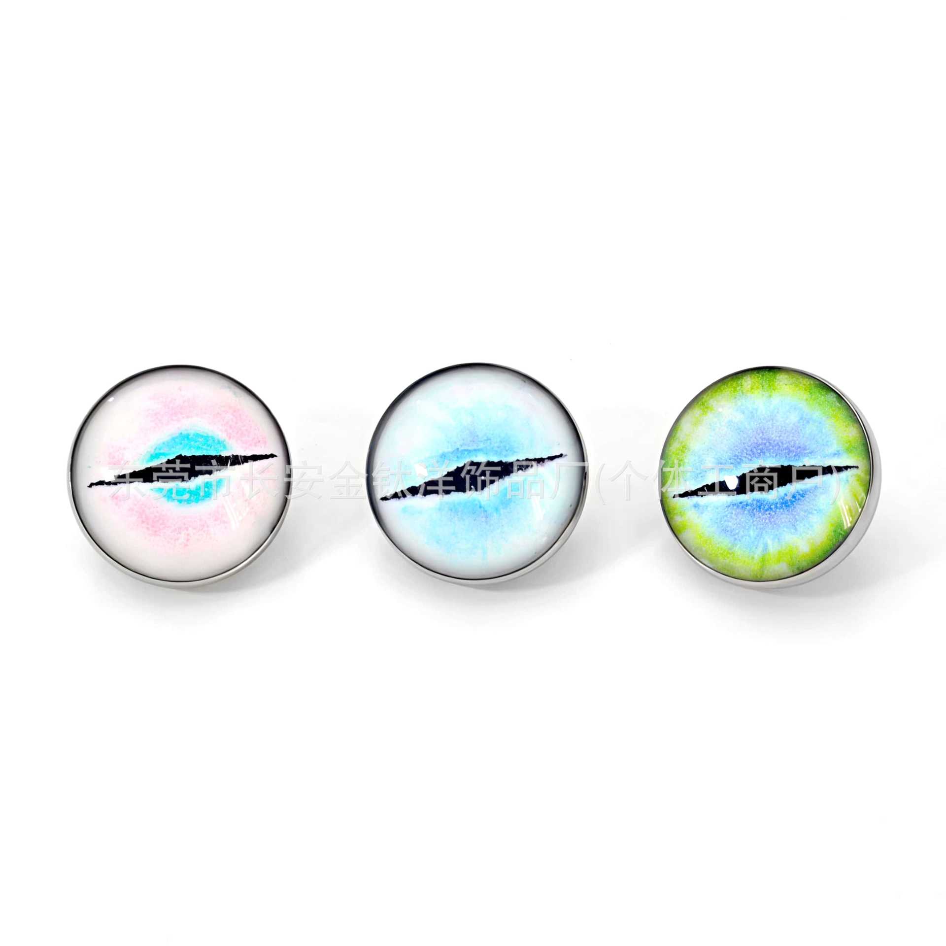 F136 Titanium Gradient Oil-Drip Cat Eye Lip Ring, Tongue Ring, Earring - G23 Titanium Alloy Body Piercing Jewelry - Image 3
