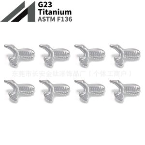 F136 Titanium Internal Thread Bird Earrings Nose Nails Ear Bone Nails Cochlear Nails G23 Titanium Alloy Body Piercing Jewelry