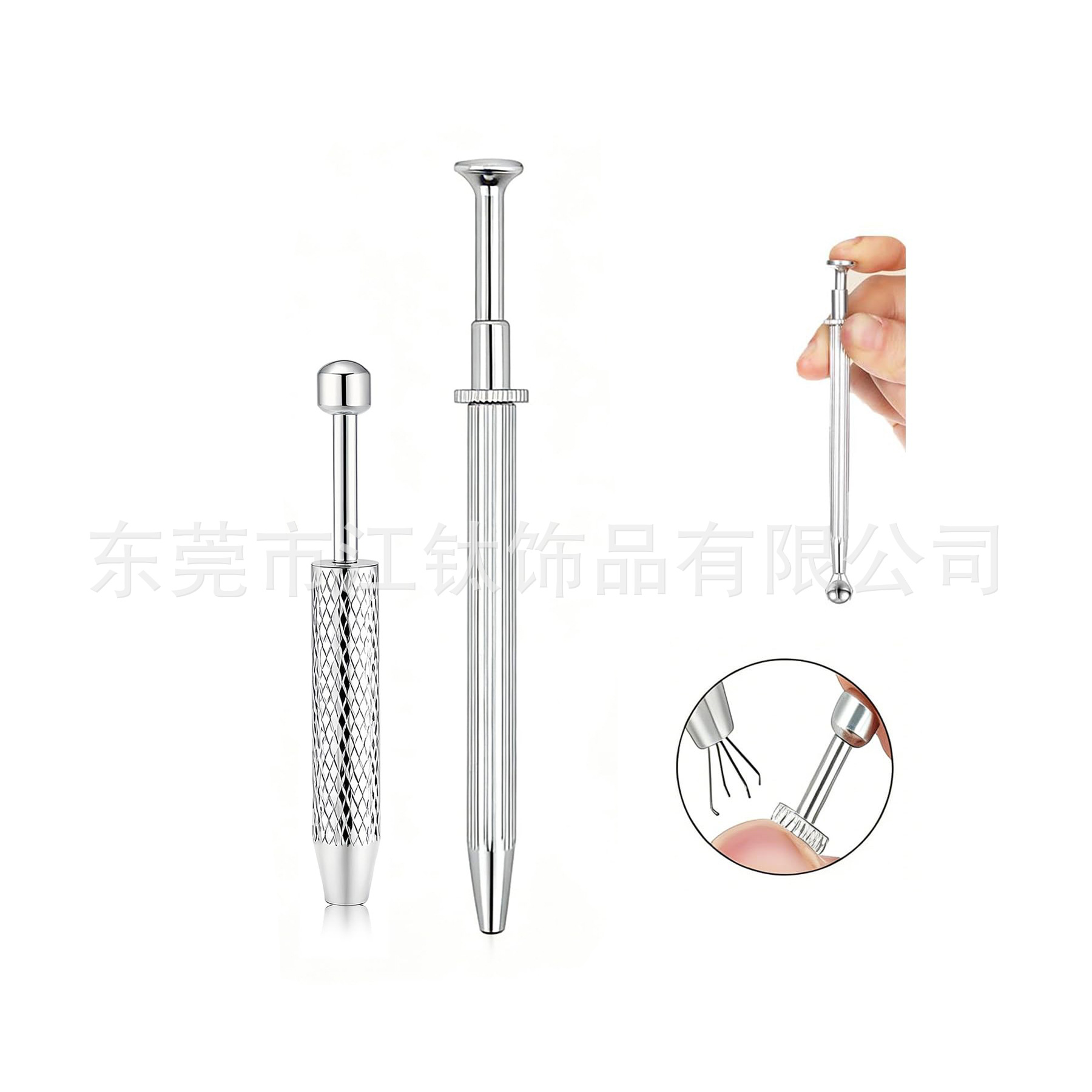 Stainless Steel Four-Claw Gem Gripper for Diamond Zircon Setting Jewelry Tools - Image 5