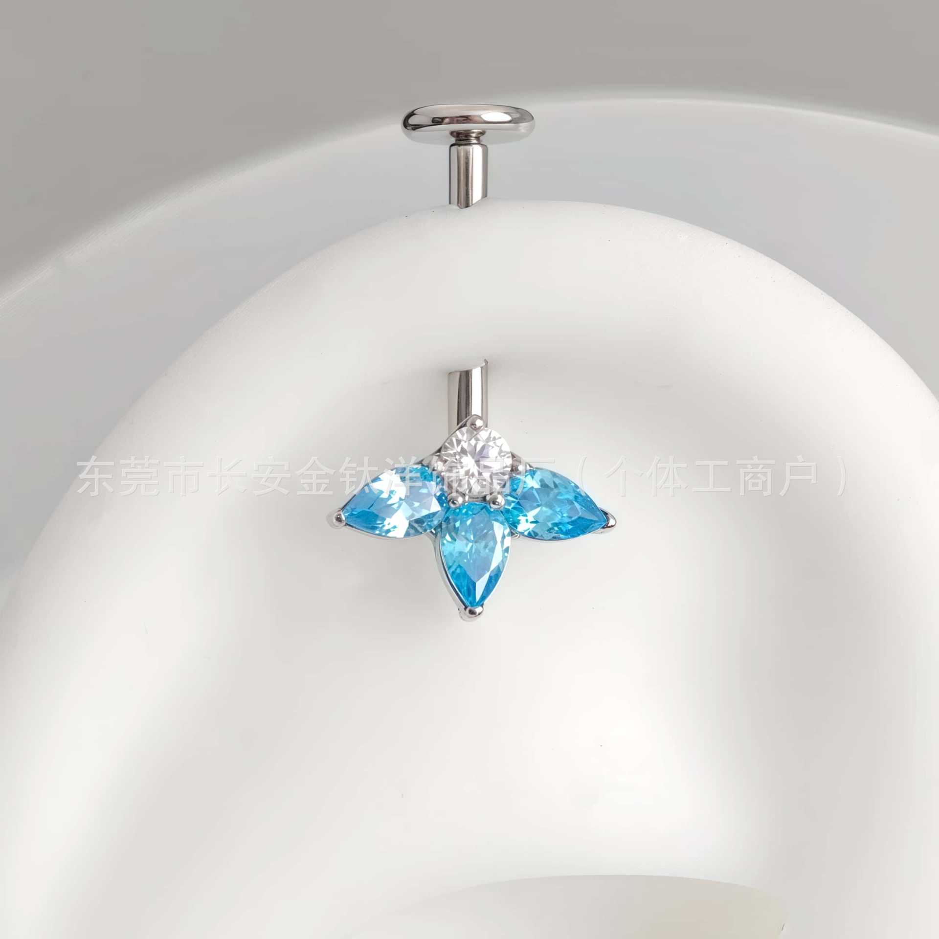 G23 Titanium Side Hole Threaded Base 1.2mmx10mm 0.9mm Thread Inner Earring Body Piercing Jewelry - Image 4
