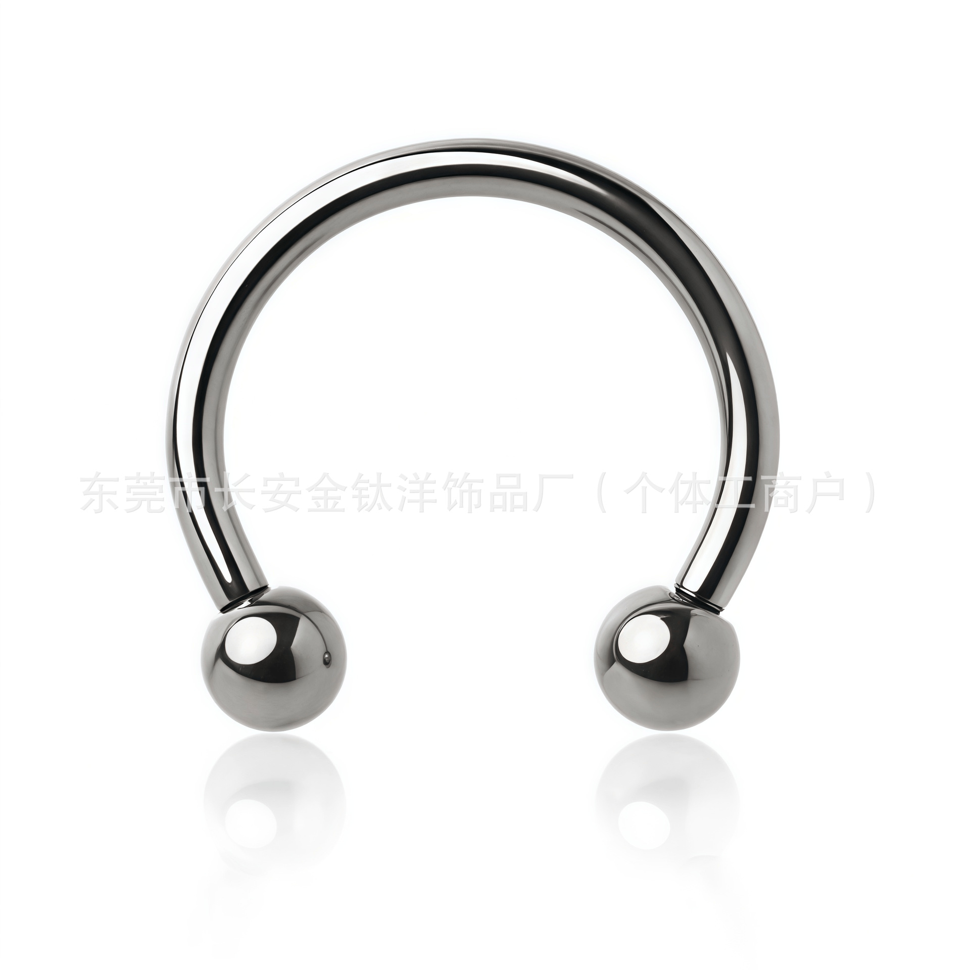 F136 Titanium Internal Thread C-Shape Ball Nose Septum Nose Stud Lip Stud Nose Ring Body Piercing Jewelry - Image 3