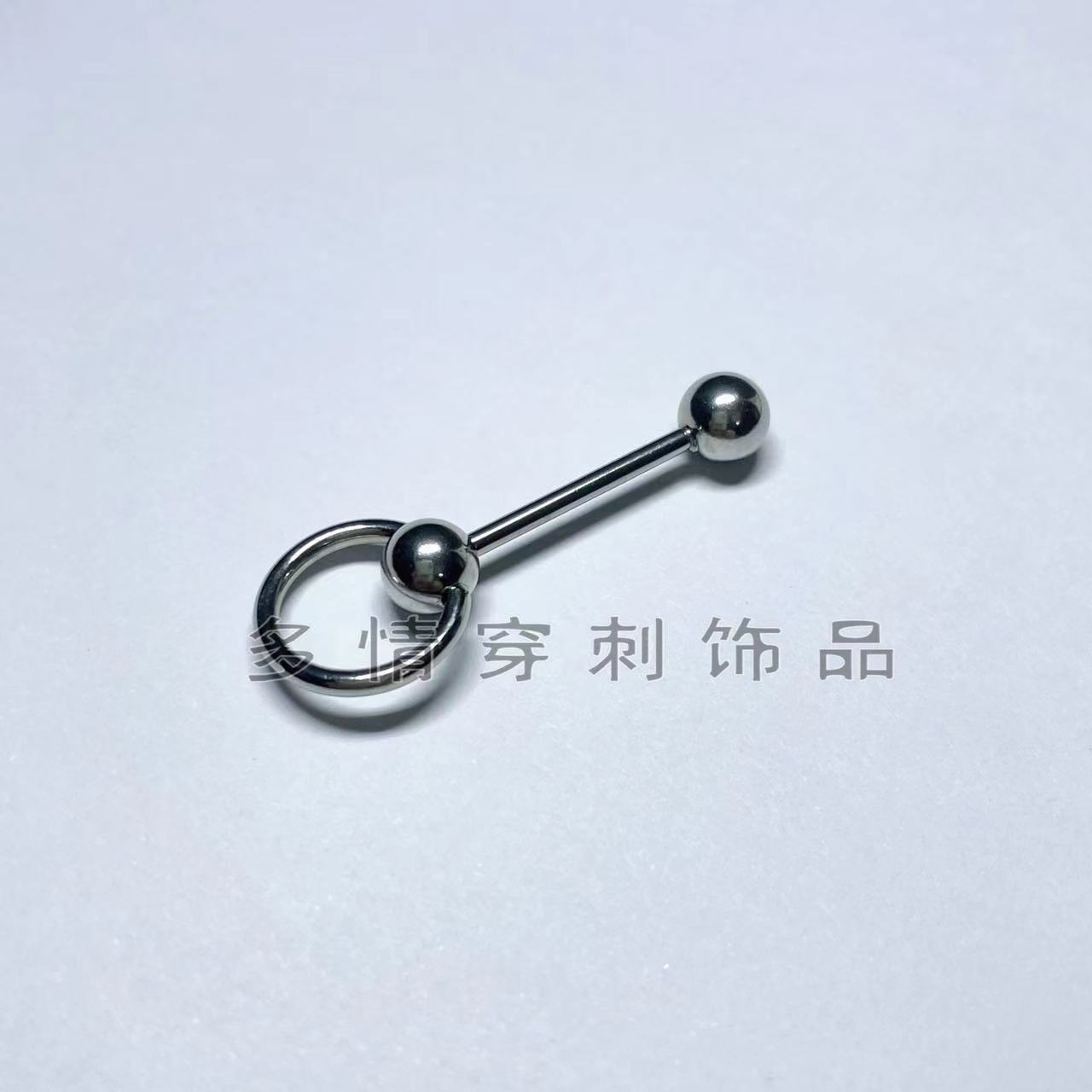European American Trend Electro Blue 12mm Tongue Barbell 316L Surgical Steel Tongue Ring Lip Nail Belly Button Piercing Jewelry - Image 5