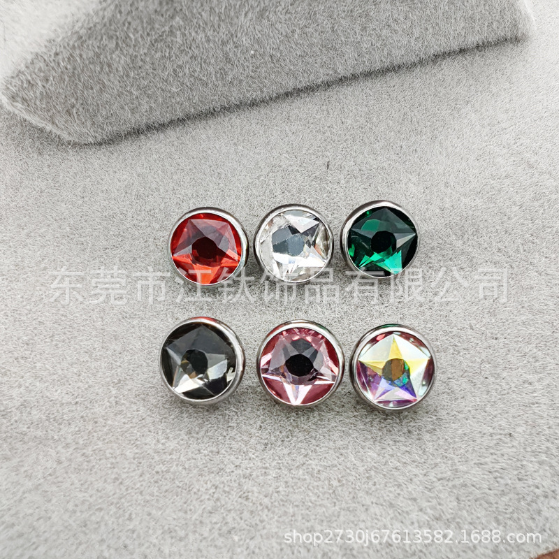 G23 Titanium Alloy Star Faceted CZ Ear Cartilage Stud Earring Body Piercing Jewelry - Image 3