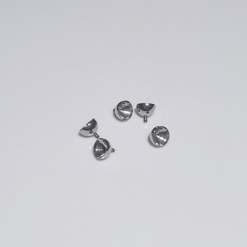 F136 Hollow Cup 18G Internal Thread Lip Stud G23 Titanium Alloy Piercing Jewelry - Image 3
