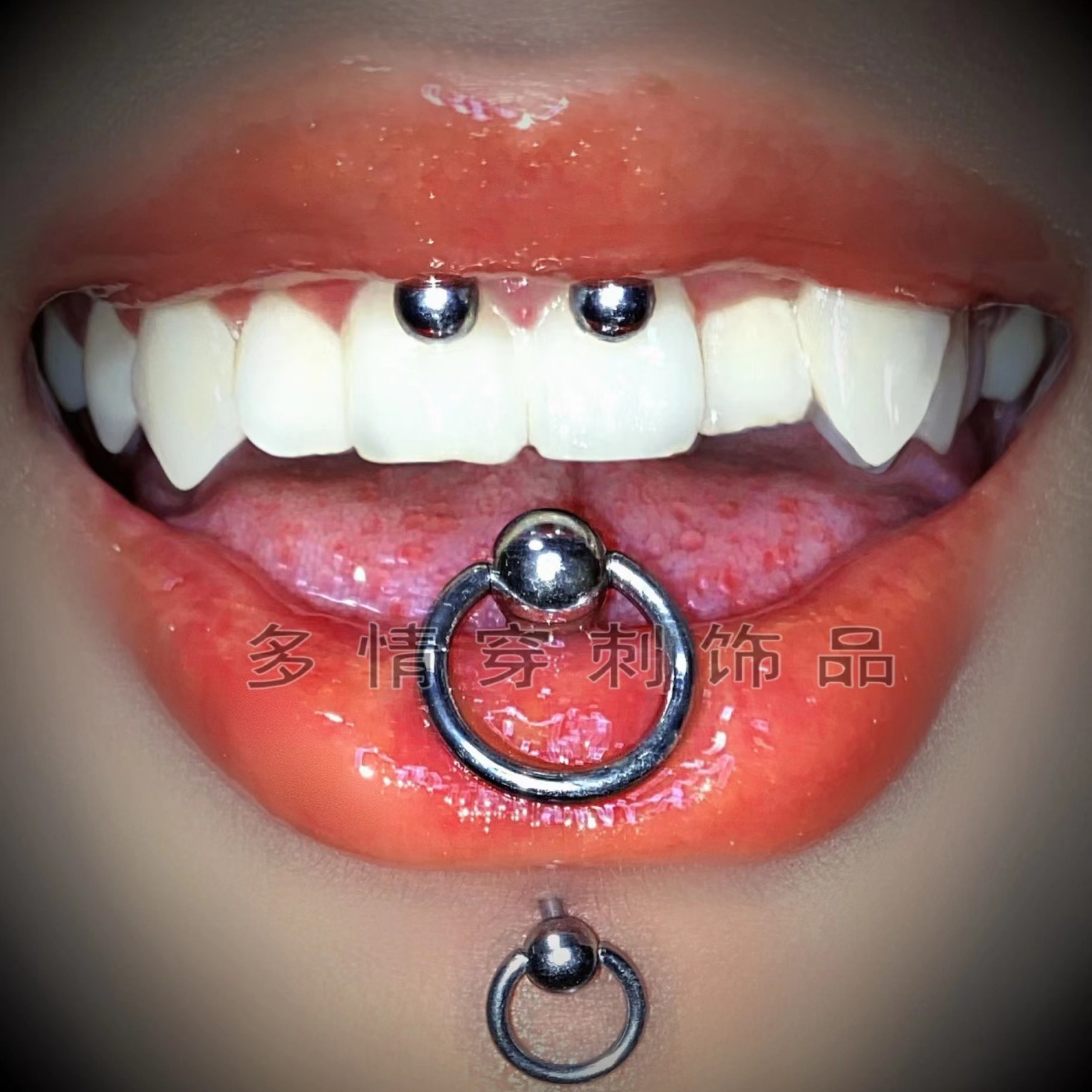 European American Trend Electro Blue 12mm Tongue Barbell 316L Surgical Steel Tongue Ring Lip Nail Belly Button Piercing Jewelry - Image 3
