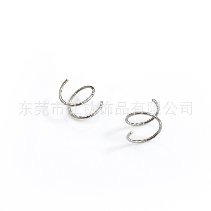 F136 Titanium Nose Ring Coil - G23 Titanium Alloy Body Piercing Jewelry, 0.8x12mm - Image 5