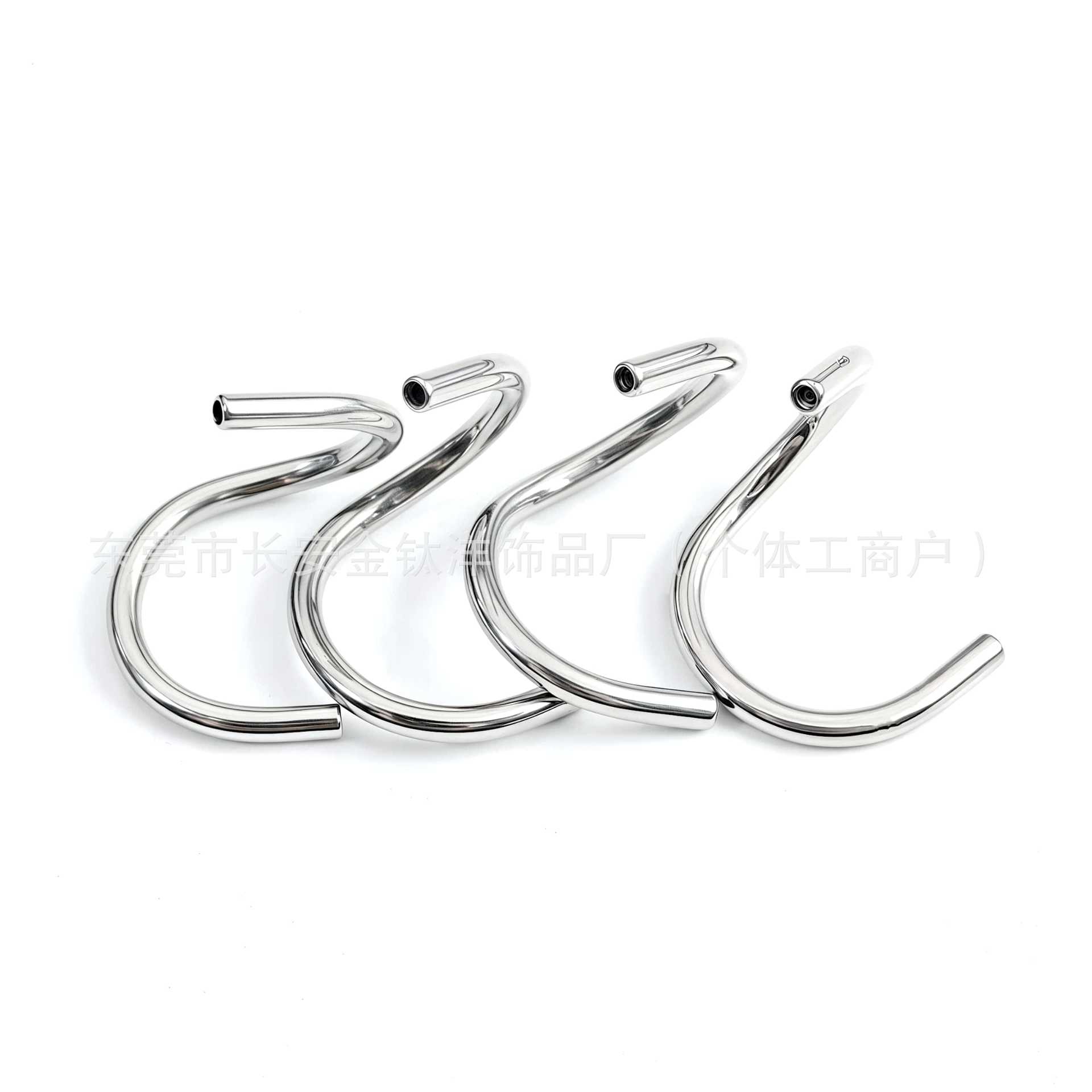F136 Titanium Internal Thread Lip Ring Double-Ended S-Shaped Rod Lip Nail Earrings G23 Titanium Alloy Body Piercing Jewelry - Image 3