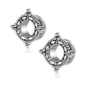 Stainless Steel Auricle Pentagon Channel Ear Expansion Earrings for Cartilage Piercing - Trending 2022 Summer