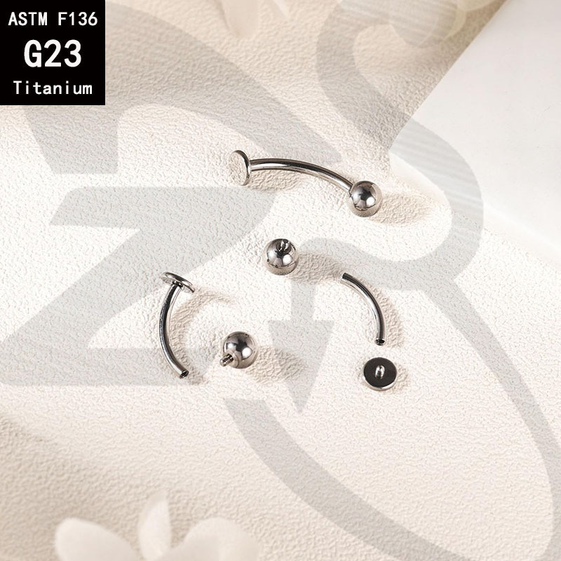 G23 Titanium Pointed Cone Flat Bottom Tiger Tooth Nail Lip Labret Stud F136 Alloy Devil Nail Ear Bone Eyebrow Piercing Jewelry - Image 3