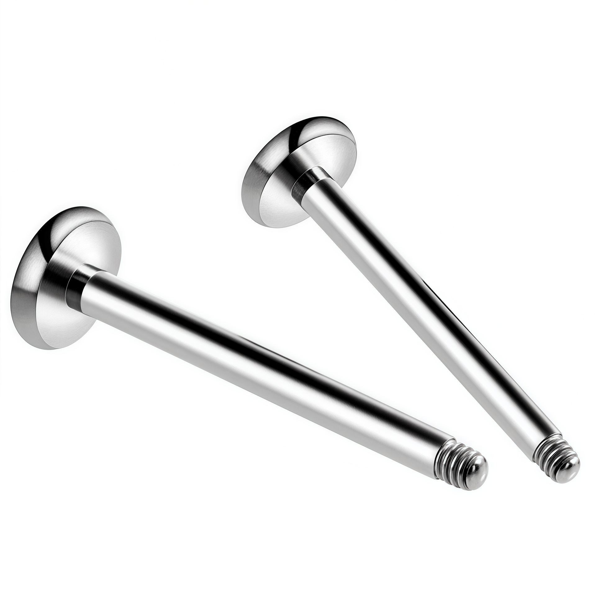 G23 Titanium 1.0mm/1.2mm External Thread Flat Bottom Lip Ring Tongue Barbell Ear Bone Nail Piercing Jewelry - Image 5