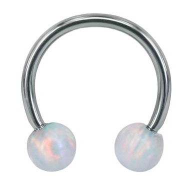 True Opal G23 Titanium Nose Ring Nose Stud Earrings External Teeth Piercing Jewelry - Image 3