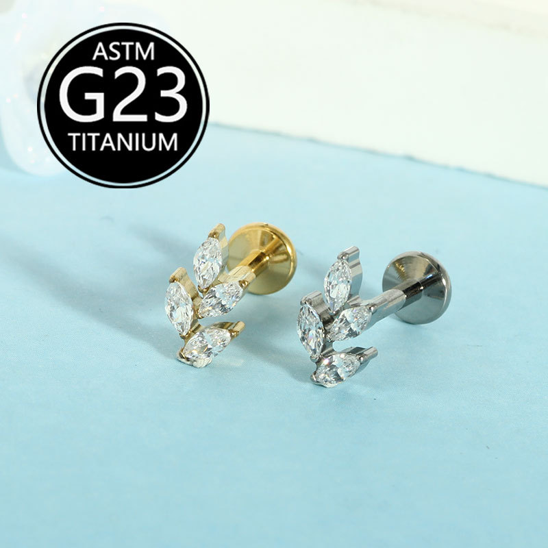 G23 Titanium Flat Low Internal Thread Lip Stud - Simple Versatile Ear Cartilage Nose Bone Jewelry - Image 5