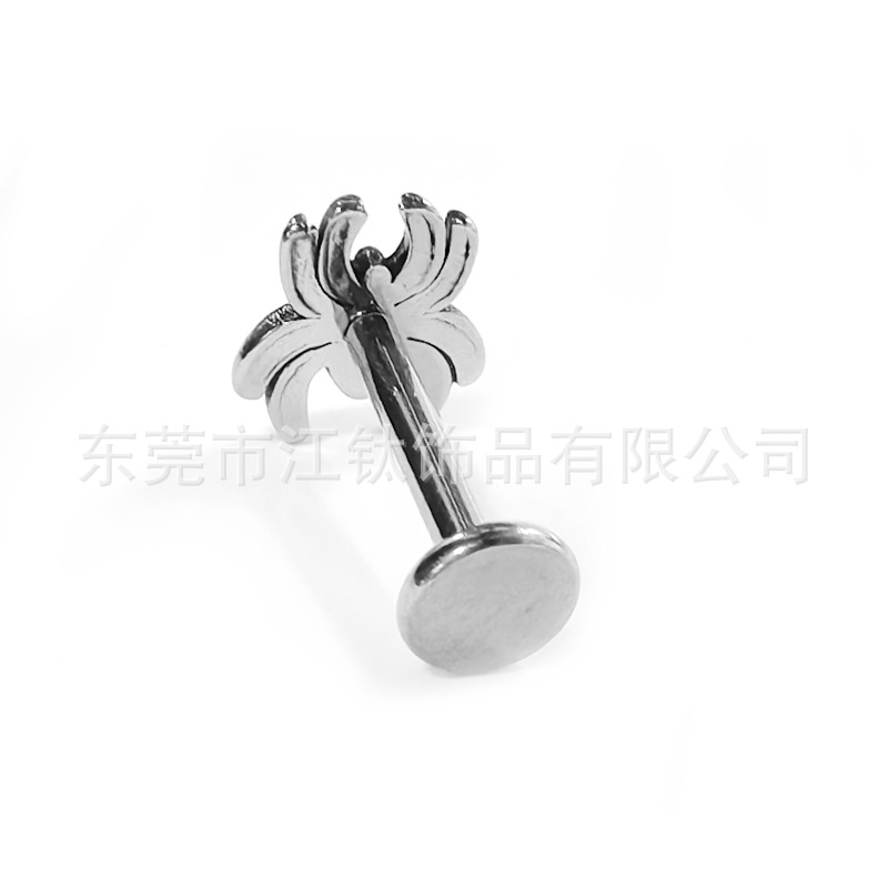G23 Titanium Spider Ear Stud 1.2mm x 10mm Cartilage Piercing Jewelry Polished Unisex - Image 5