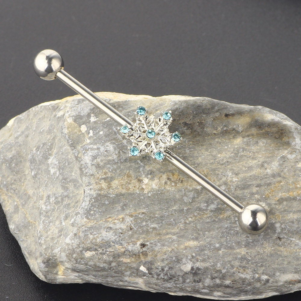Industrial Barbell Ear Stud 316L Surgical Steel Body Piercing Jewelry Long Rod Cartilage - Image 4