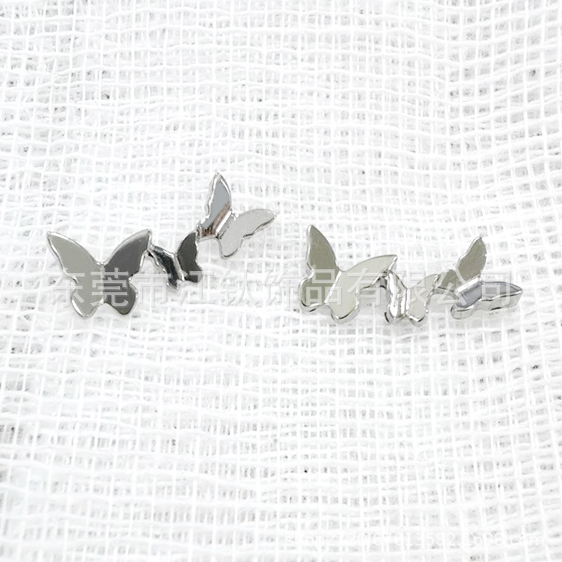 G23 Titanium Triple Butterfly Ear Cartilage Stud Implant Post Lip Barbell ASTM F136 - Image 2