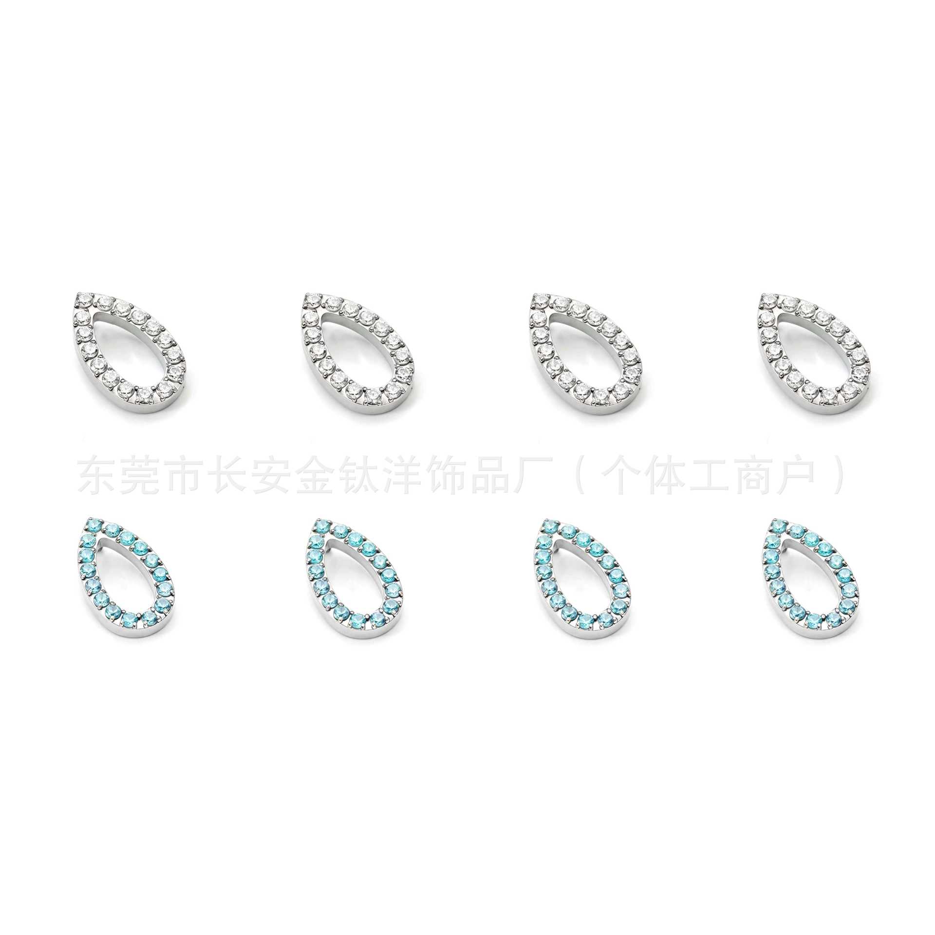 F136 Titanium Internal Thread Hollow Full Diamond Zircon Lip Stud - 14mm Blue Lip Piercing Jewelry - Image 5