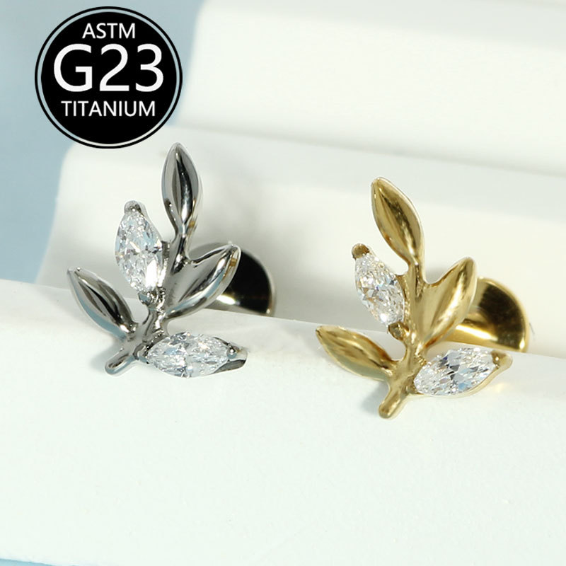 G23 Titanium Alloy Lip Piercing Jewelry Luxury High-End Internally Threaded Screw Rod Labret Stud Cochlear Ear Bone Nail - Image 5