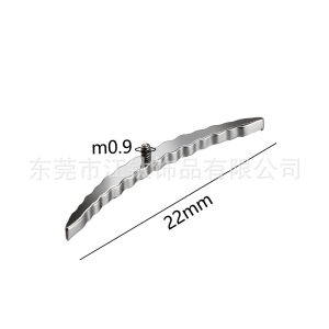 G23 Titanium Alloy Crescent Moon Leaf-Shaped Zircon Ear Stud Cartilage Piercing Jewelry